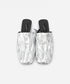 Crinkle Square Backless Mules